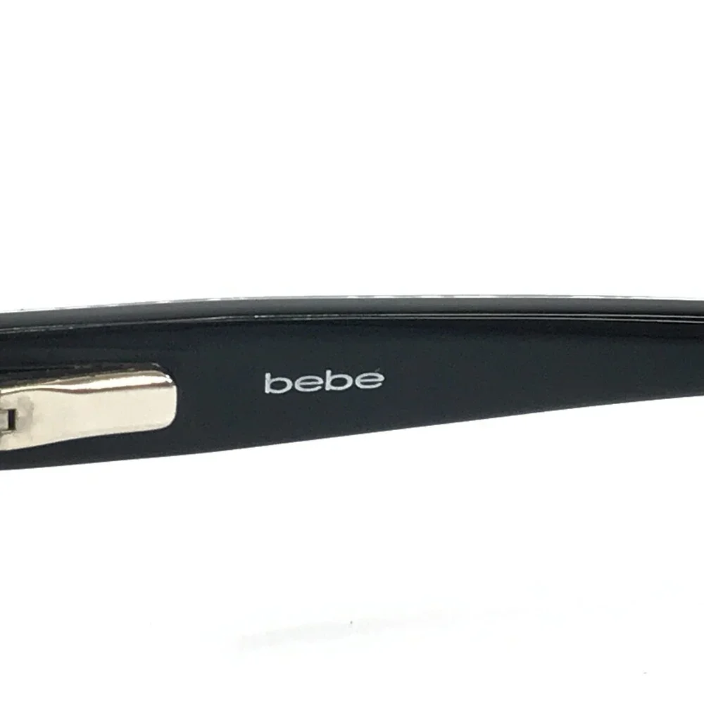 Bebe Eyeglasses Frames BB5183 001 JET Black Pink Cat Eye Full Rim 51-16-135
